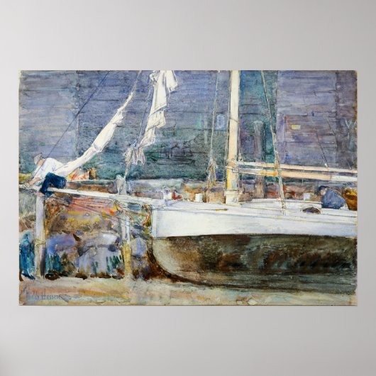 Hassam - Drydock Gloucester Poster (Vorne)