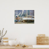 Hassam - Drydock Gloucester Poster (Küche)