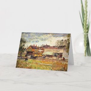 Hassam - Ende der Trolley Line, Oak Park, IL Karte