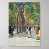 Hassam - Fifth Ave in Washington Sq New York 1891 Poster (Vorne)
