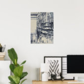 Hassam - Fifth Avenue Noon Poster (Heimbüro)