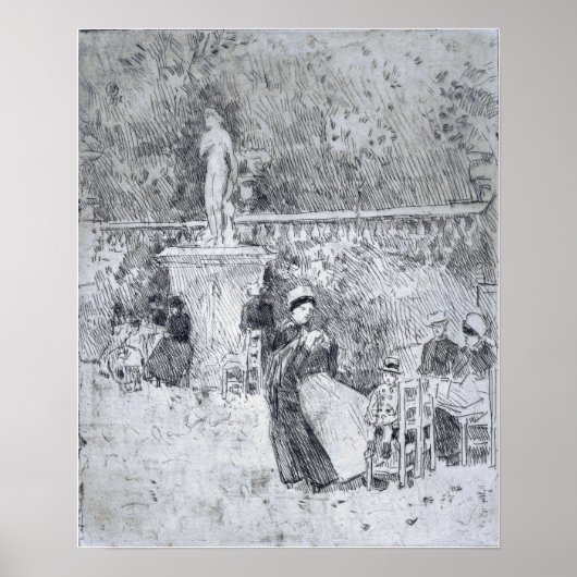 Hassam - Garten von Luxemburg Poster (Vorne)