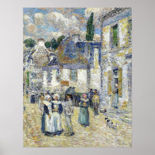 Hassam - Pont Aven 1897 Poster (Vorne)