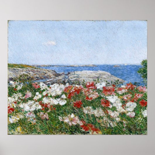 Hassam - Poppies on the Isles of Shoals 1890 Poster (Vorne)