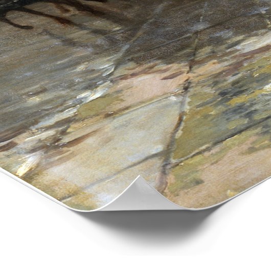 Hassam - Rainy Day Boston Poster (Ecke)