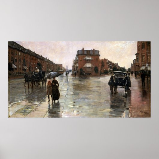 Hassam - Rainy Day Boston Poster (Vorne)