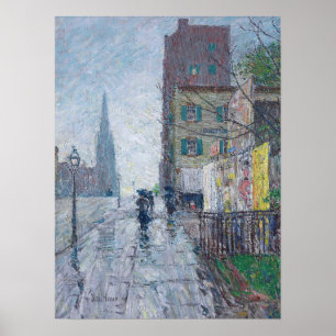 Hassam - Regentag 1890 Poster