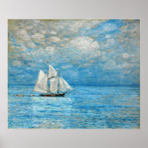 Hassam - Segeln auf ruhiger See 1900 Poster