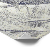 Hassam - Selbstportrait Poster (Ecke)