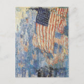 Hassam's Avenue im Regen Postkarte (Vorderseite)