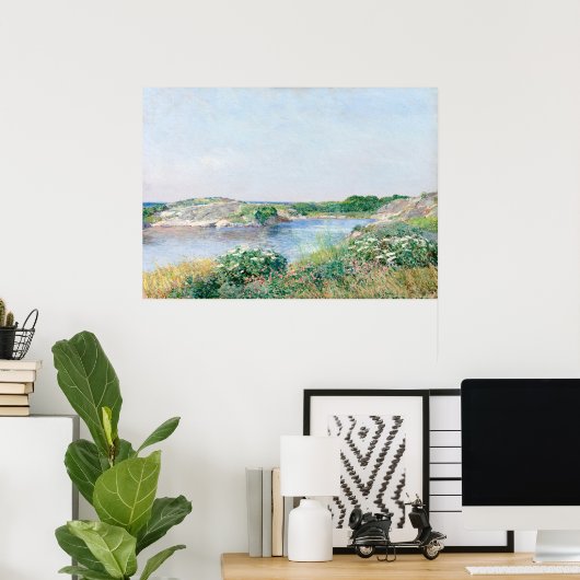 Hassam's Der kleine Teich, Appledore Poster (Heimbüro)