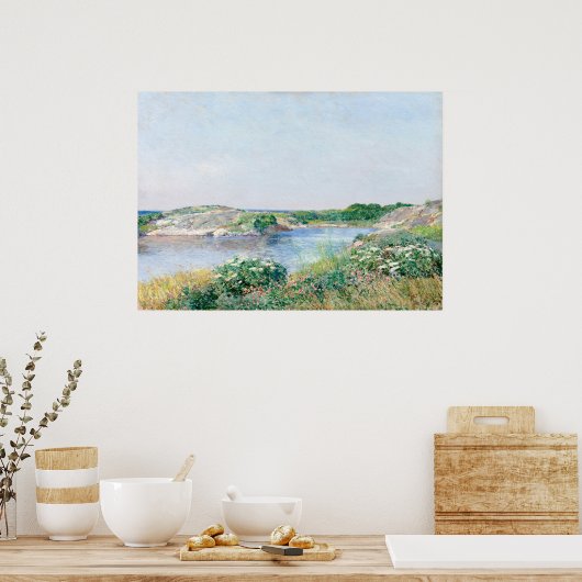 Hassam's Der kleine Teich, Appledore Poster (Küche)