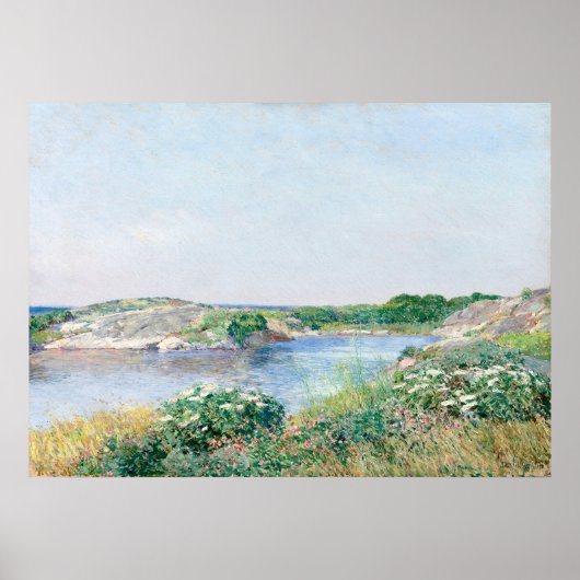 Hassam's Der kleine Teich, Appledore Poster (Vorne)