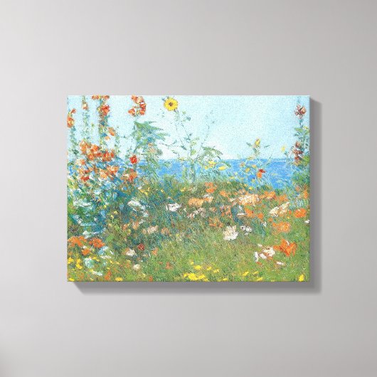 Hassam's "Poppies, Isle of Shoals" - Wrapped Leinwanddruck (Vorderseite)