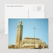 Hassan Casablanca Moschee Postkarte (Vorne/Hinten)