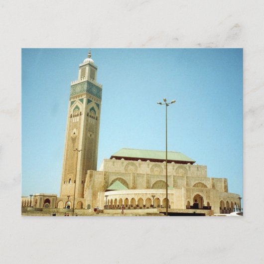 Hassan Casablanca Moschee Postkarte (Vorderseite)