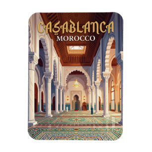 Hassan-II-Moschee Marokko Magnet