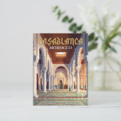 Hassan-II-Moschee Marokko Postkarte (Stehend Vorderseite)