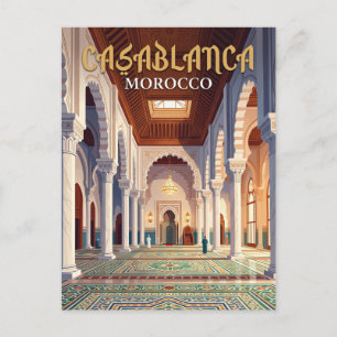 Hassan-II-Moschee Marokko Postkarte