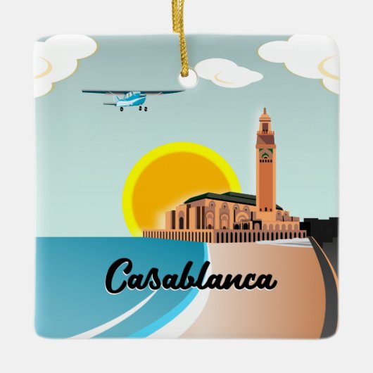 Hassan II Mosque Casablanca Marokko Keramikornament (Vorderseite)