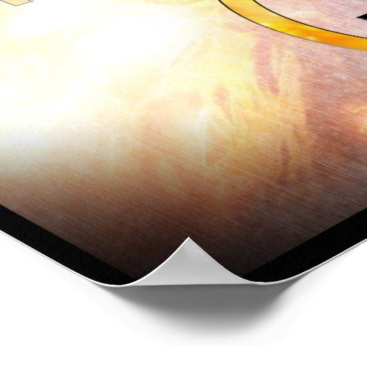 Hasse den Vapor nicht, hasse das Flammenplakat Poster (Ecke)