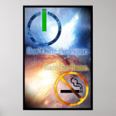 Hasse den Vapor nicht, hasse das Flammenplakat Poster (Vorne)