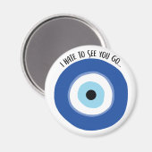 Hasse dich zu sehen, du gehst Magnet (Vorderseite/Rückseite)