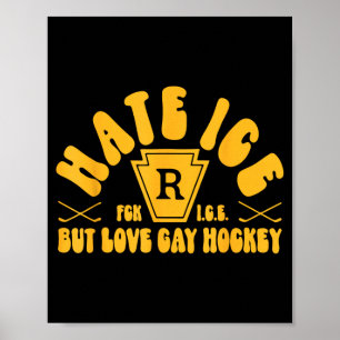 Hasse Eis, aber liebe schwules Hockey lustiges sch Poster