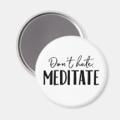 Hasse Meditat Typografie nicht Magnet (Vorderseite/Rückseite)