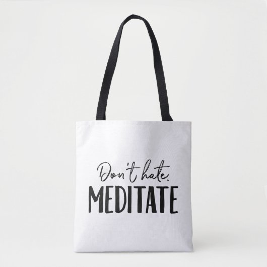 Hasse Meditat Typografie nicht Tasche (Vorderseite)