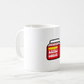 Hasse mich nicht nur, weil ich ein bisschen Cooler Kaffeetasse (Vorderseite Links)