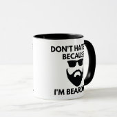Hasse mich nicht, weil ich beschützt bin, mein Fre Tasse (VorderseiteRechts)