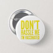 HASSE MIR NICHT, DASS ICH GESCHLAGEN BIN BUTTON (Vorne & Hinten)