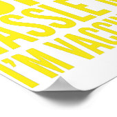 HASSE MIR NICHT, DASS ICH GESCHLAGEN BIN POSTER (Ecke)