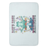 "Hasse nicht, meditiere" | Friedlicher Frosch Badematte (Vorderseite Vertikal)