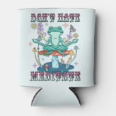 "Hasse nicht, meditiere" | Friedlicher Frosch Dosenkühler (Vorderseite)