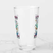 "Hasse nicht, meditiere" | Friedlicher Frosch Glas (Links)
