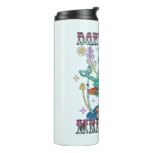 "Hasse nicht, meditiere" | Friedlicher Frosch Thermosbecher (Nach links gedreht)