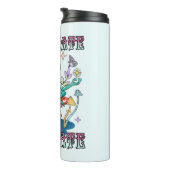 "Hasse nicht, meditiere" | Friedlicher Frosch Thermosbecher (Nach rechts gedreht)