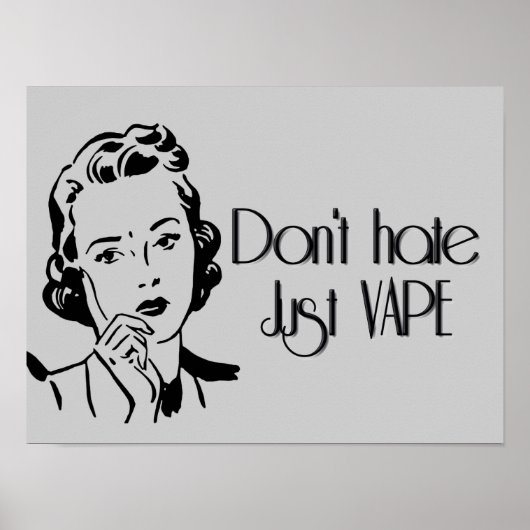 Hasse nicht nur Vape Poster (Vorne)