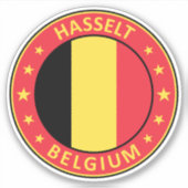 Hasselt Aufkleber (Vorderseite)