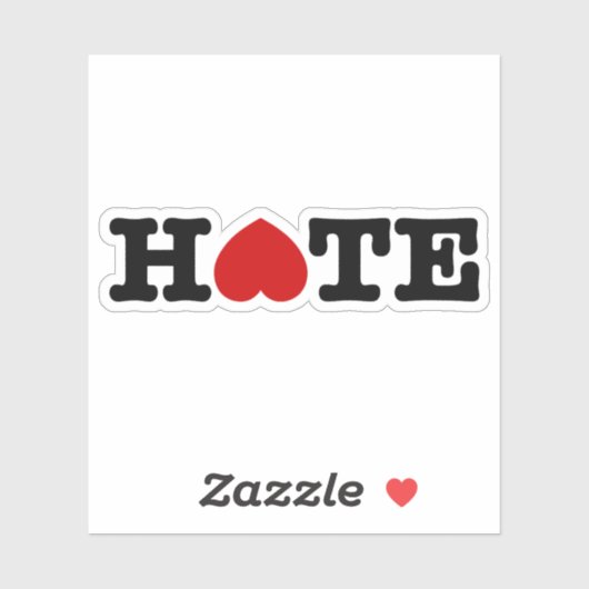 HASSEN AUFKLEBER (Blatt)