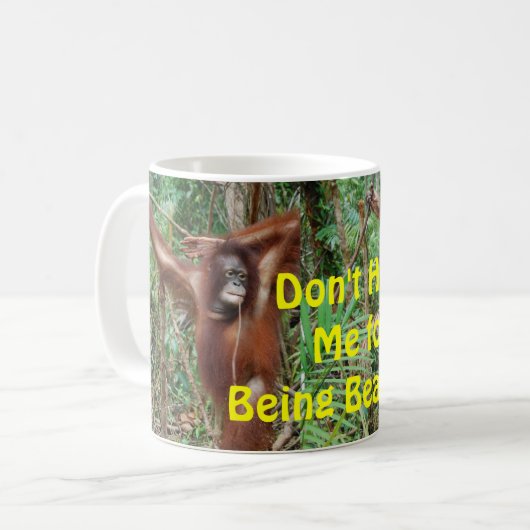 Hassen Sie mich nicht für Sein schöner Redhead Kaffeetasse (Vorderseite Links)