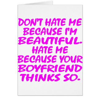 Hassen Sie mich nicht, weil ich schön bin