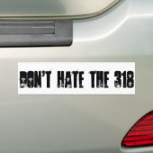 Hassen Sie nicht den Autoaufkleber 318 (Auf Auto)