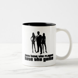 hassen Sie nicht den Spieler, hassen das Spiel Zweifarbige Tasse