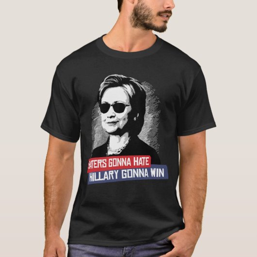 HASSER, DIE GEHEN, HILLARY ZU HASSEN GEHT ZU T-Shirt (Vorderseite)