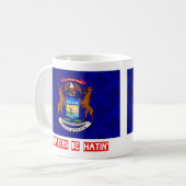 Hasser sind hatin Michigan Kaffeetasse (Vorderseite Links)