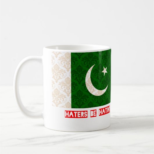 Hasser sind hatin Pakistan Kaffeetasse (Links)