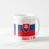 Hasser sind hatin Slowakei Kaffeetasse (VorderseiteRechts)